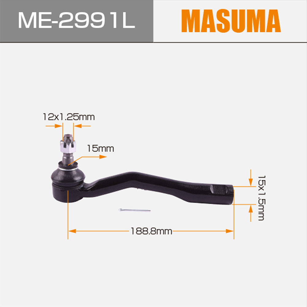 ME-2991L MASUMA Ball Joint tie rod end 45047-29075 45047-29105 for TOYOTA CALDINA