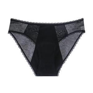 Quality Wholesale Factory Bulk Leak proof 4 layer Transparent Menstrual briefs sexy lace period panties wholesale