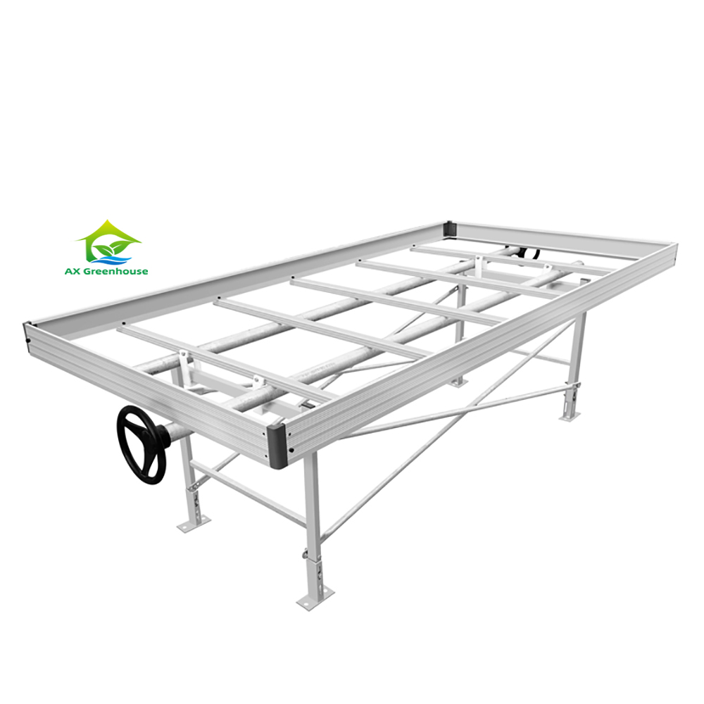 ODM Indoor Outdoor Hydroponic Garden Greenhouse Rolling Benches Vertical Grow Rack System