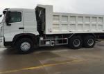 White Color Sinotruk Howo Dump Truck High Fuel Efficiency 30 - 40 Tons For