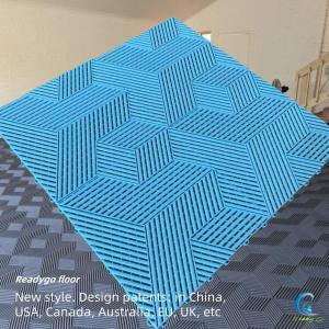 Quality Three Dimensional 19mm Garage Tiles Interlocking Heavy Duty Garage Floor Squares wholesale