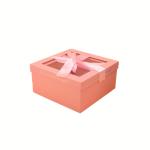 1000gsm Paperboard Cardboard Box With Window Lid Ribbon