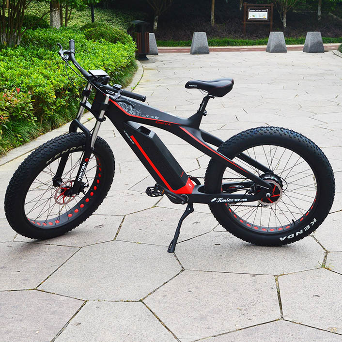 Electric Bike with 48V 750W 1000W Battery 26"*4.0 Fat Tire Spider Dynamic Shock Absorption