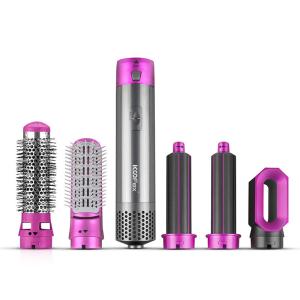 Quality ABS 6 In 1 Detachable Hair Dryer Styler One Step For Straightening Curling Drying Combing wholesale