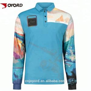Quality Tournament Custom Fishing Jerseys SGS Certification UPF &gt;50 Stain Resistant wholesale