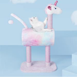 Quality Cute Unicorn Pink Sisal Cat Scratching Post wholesale