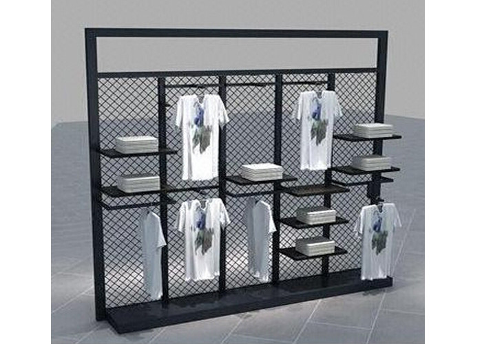 Black Color 3M Length Wall Mounted Display Racks For Advertisment Exhibition