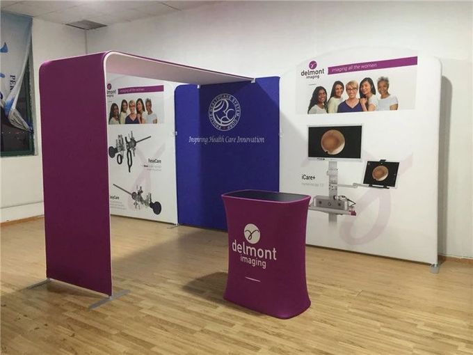Outdoor 10x20 Ft Interactive Trade Show Displays UV Resistant For Retail Display System
