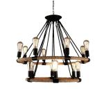 Loft Rattan pendant light For Kitchen Bedroom Dining room Lighting Fixtures (WH