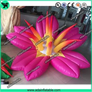 Quality Pink Inflatable Flower With LED Light，Event Party Inflatable Flower Customized wholesale