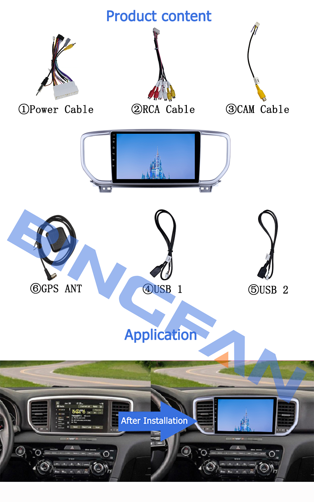 Auto Radio Kia Sportage Car Stereo 4 2018 2020 2+32GB 8 Core Car Rad