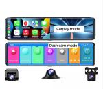 AHD1080P Android Wireless Carplay Rear View Mirror DVR WIFI GPS 3 Cams