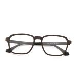 Gold Black Glasses Wood Frame Acetate Wood Copy Glasses Frame MR 1694