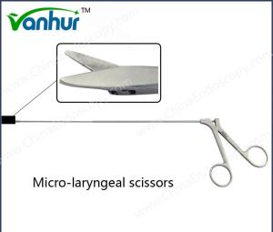 Quality Professional Micro Laryngeal Scissors HD2012 Steel for Laryngoscopy Procedures wholesale
