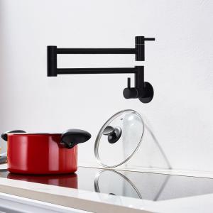 Quality Newest Wall Mounted Pot Filler Water Tap Stainless Steel 304/316 Material Kitchen Sink Faucet wholesale