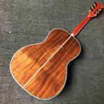Custom 39 Inch All Solid OOO KOA Wood Acoustic Guitar Ebony Fingerboard Abalone