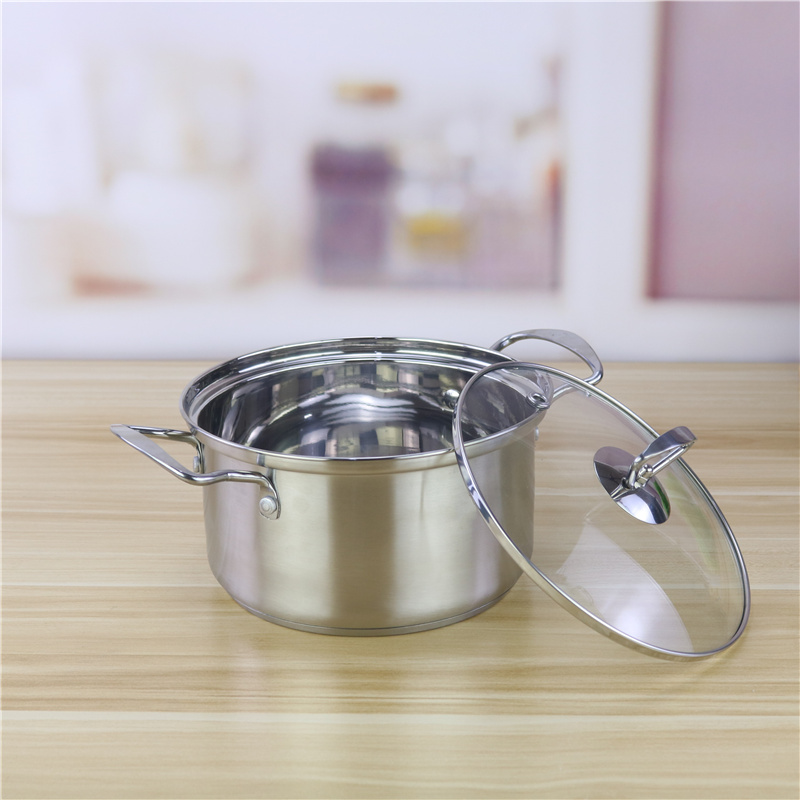 Customized 18cm 20cm 26cm Cookware Set Stainless Steel 201