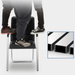 Synthetic Leather Oversized Tall Visitor Chair for Office Reception and