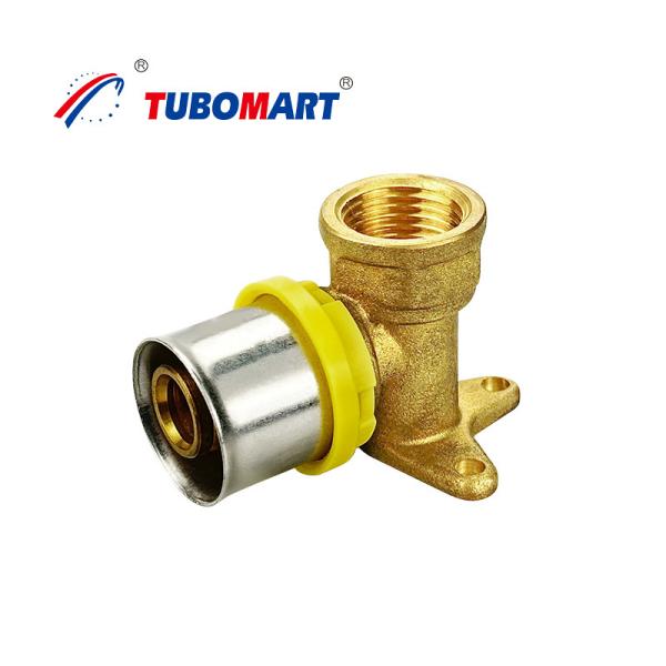 Brass Press to Connect Pex Fittings Corrosion Resistant Easy Connection ISO