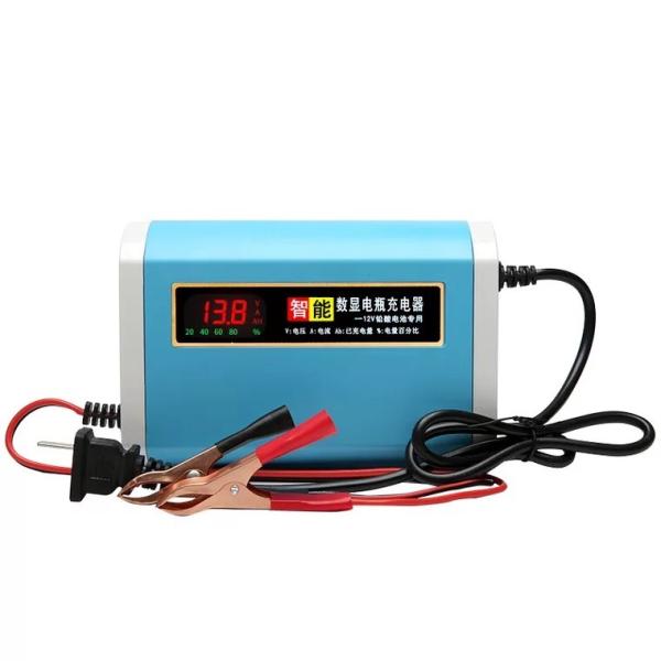 Battery charger 12V 10A 20A 30A 40A car lead-acid battery charger with LCD