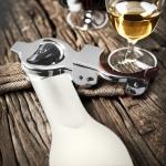 Multifunctional Stainless Steel Bottle Stopper with Metal Handle Customizable