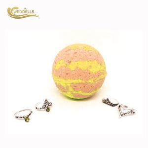 Quality Gift Surprise Charmed Jewelry Bath Bombs Rings Inside 160g Natural Cinnamon Scented wholesale
