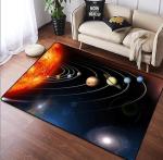 3D Stereo Vision Exploring The Planet Universe Living Room Floor Carpets