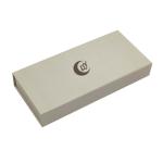 White Stylish Magnetic Packaging Box UV Coated Flip Magnetic Gift Box For