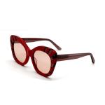 Square Eye Shape Acetate Frame Sunglasses for Women 100% UV Protection-model