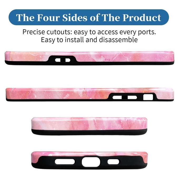 2 In 1 Double Layer 3D Sublimation Tough Phone Case With Frame For IPhone 16 15 14 13 Pro Plus Max
