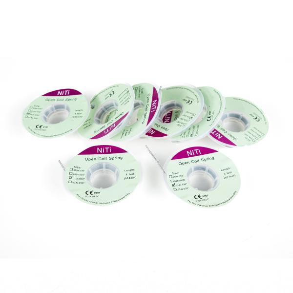 CE ISO Certified Dental Orthodontic Niti Coil Spring for Open and Closed