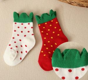 Quality Kids Strawberry Cotton Socks wholesale