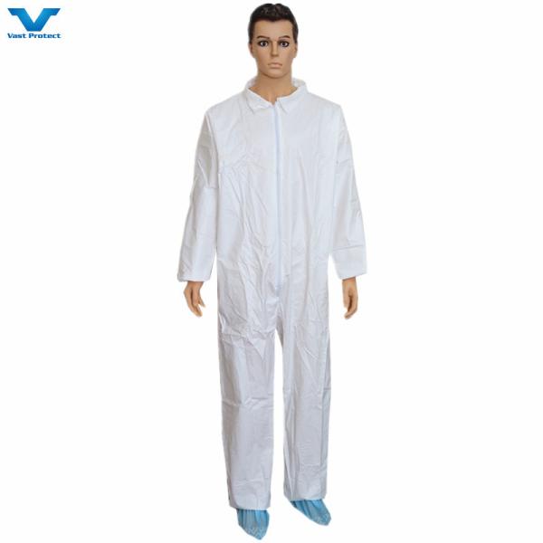 EN1149 EN1073 Certificate Direct Microporous White Disposable Coveralls With