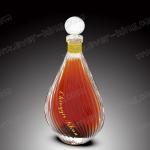Round Cork Wine Empty Whiskey Glass Bottle High Capacity Transparent Simple