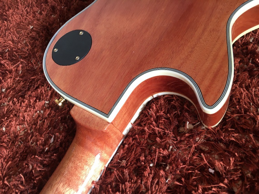 Custom guitar shop LP custom guitar Natural quilted body Ebony fingerboard Golden hardwares