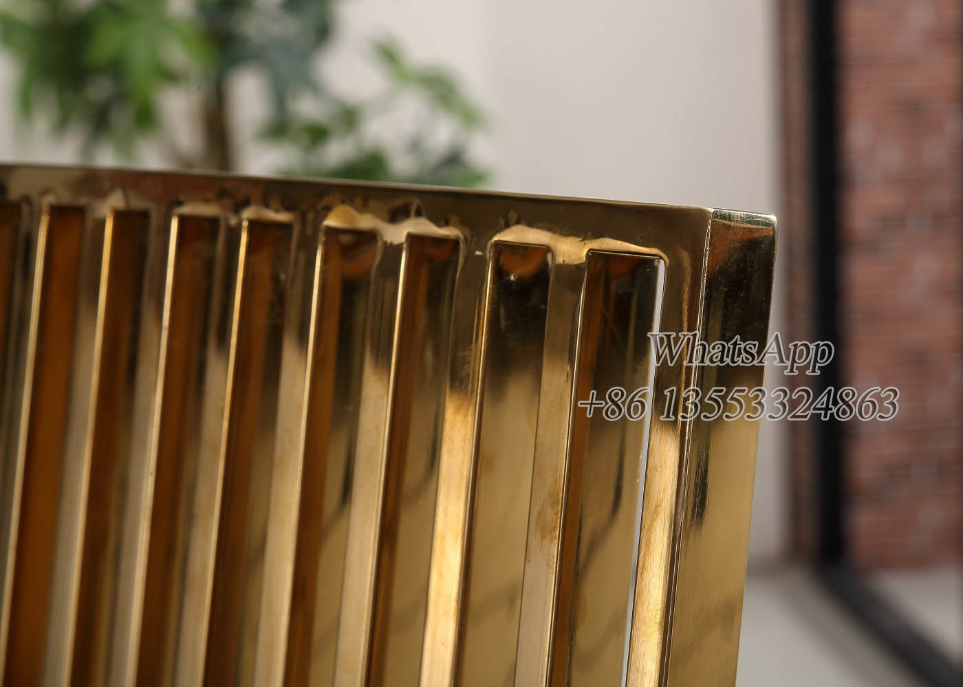 Brushed Stainless Steel Dining Chair for Wedding Party (YS-19)