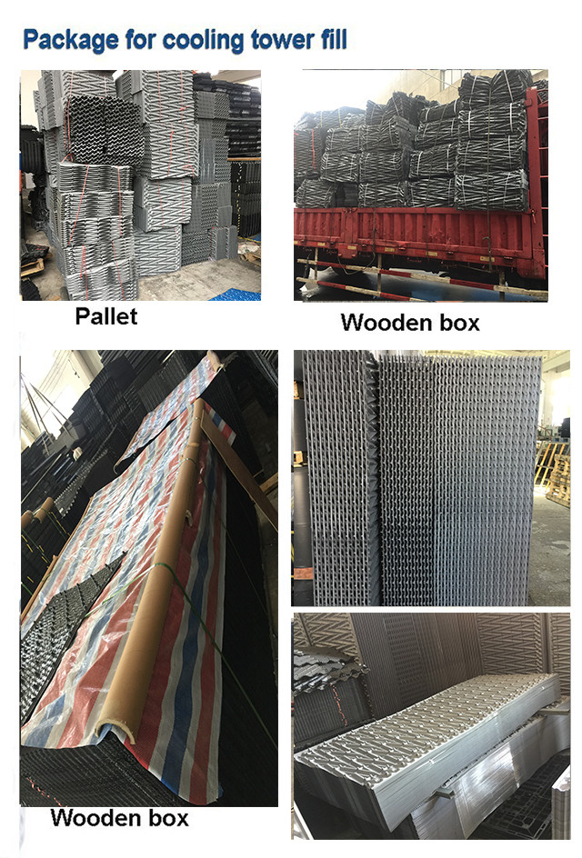 Width 750mm Material For Cooling Tower Fill PVC Filler For KK Cooling Tower Infill