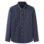 Customized Logo Printing Fashion Autumn Mens Long Sleeve Shirts Plus Size Men's