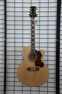 Quality Free shipping China handmade J2002 nature cut away electric acoustic guitar wholesale