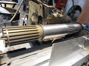 Quality Carburizing Straight Spline Gear Shaft 20Cr2Ni4 10mm Spline Width wholesale