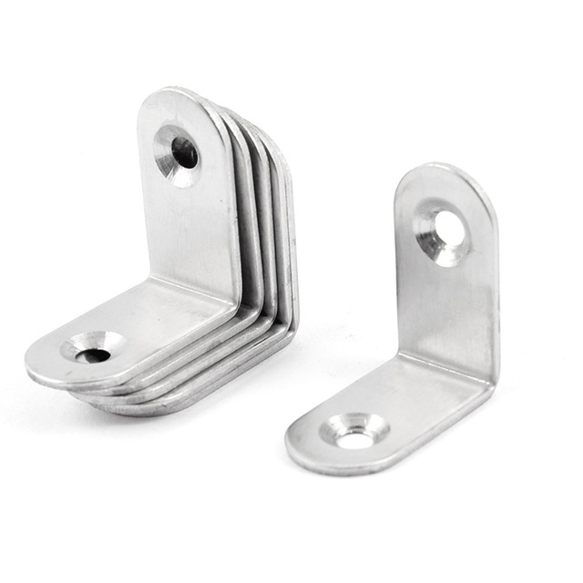 Powder Coated 90 Degree Angle Bracket Heavy Duty Stainless Steel Wall Mount L Bracket