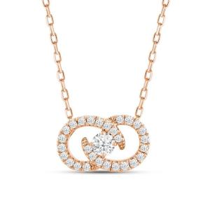 Quality Lab Grown Diamond Necklace Jewelry Type 18K 14K 10K Solid Gold Clarity CVD Round Cut Bezel wholesale