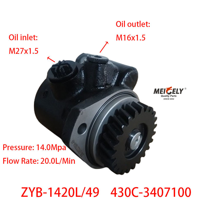 Stock 430C-3407100 Power Steering Pump For 6108 Engine Chenglong