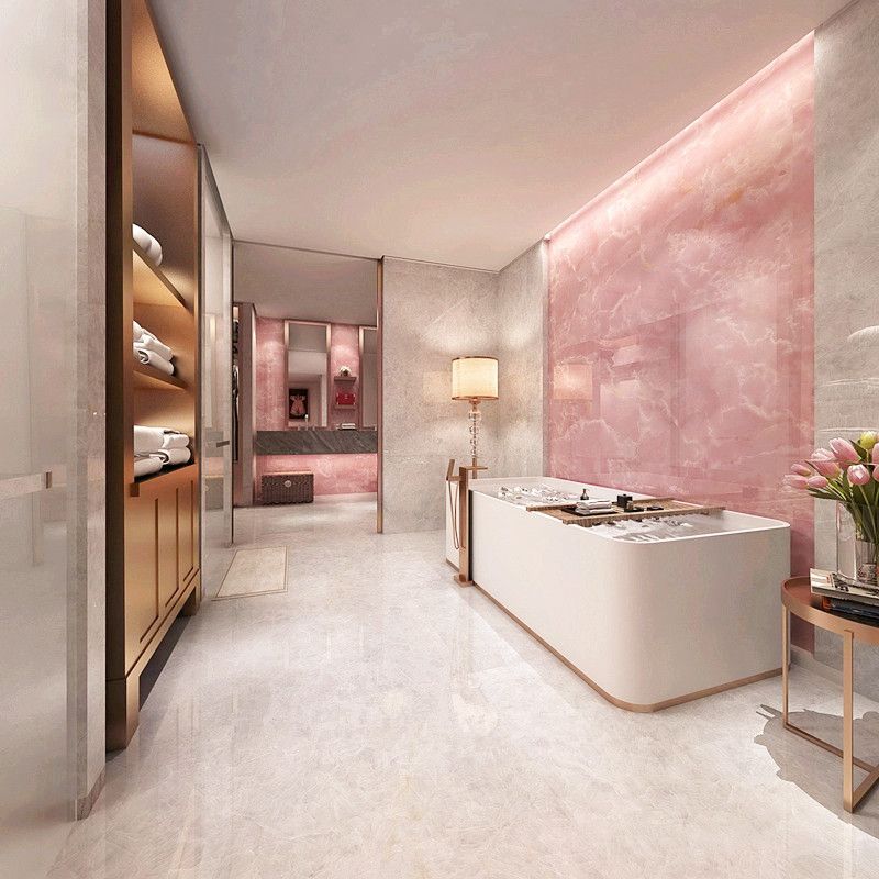 Big Slab Onyx Marble Stunning White Pink Onyx Stone for Wall Panel and Table Top