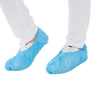 Quality T0.5mm Disposable Indoor Shoe Covers , Blue Shoe Protectors Single Use wholesale