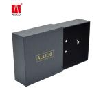 Black Rigid Cardboard Paper Foldable Magnetic Lid Perfume Cosmetic Packaging