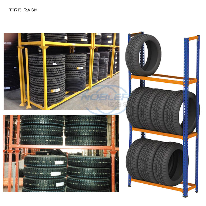 Customized Heavy Duty Stackable Folding Truck Spare Tire Storage Rack For Warehouse