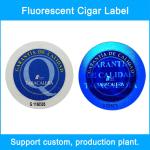 PET Custom Fluorescent Stickers Waterproof Anti Counterfeit Trademark Label