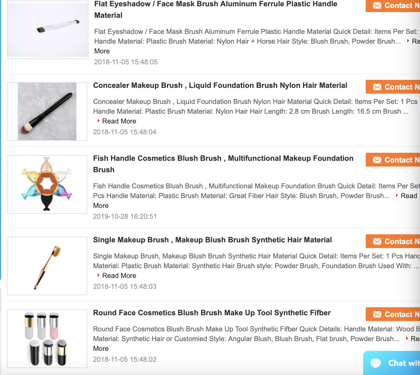 Black Blush And Eye Shadow Integrated Aluminum Ferrite Plastic Handle Flat Brush