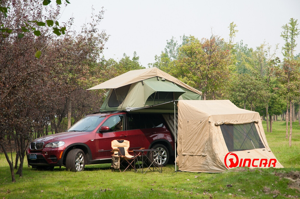 Camping ground tent 260G waterproof ripstop Canvas from Ningbo Wincar easy to set up